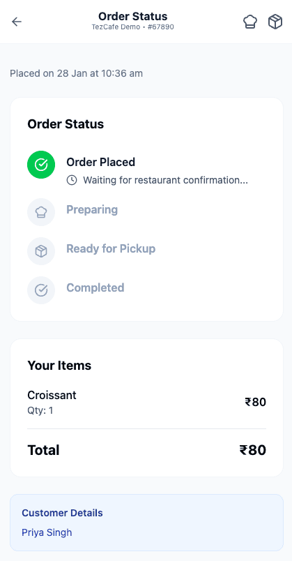 Order Tracking